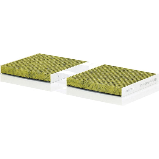 Air Conditioner Filter Bmw arupina (x3 Series F25 X4 Series F26, XD3 °F25) fp19004 Pack of 2 Mann Genuine Filter Manufacturer Original Brand Deodorizer with Activated Carbon Polyphenols Formula (Three-Piece)