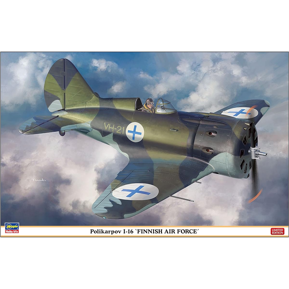 Hasegawa 1/32 Finnish Air Force Polikarpov I-16 Plastic Model 08254
