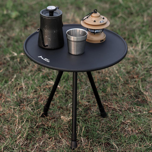 WOLF WALKER Camping Table Aluminum Roll Table Outdoor Hiking Beach Sports Day BBQ Foldable Compact Ultra Lightweight Storage Bag Included