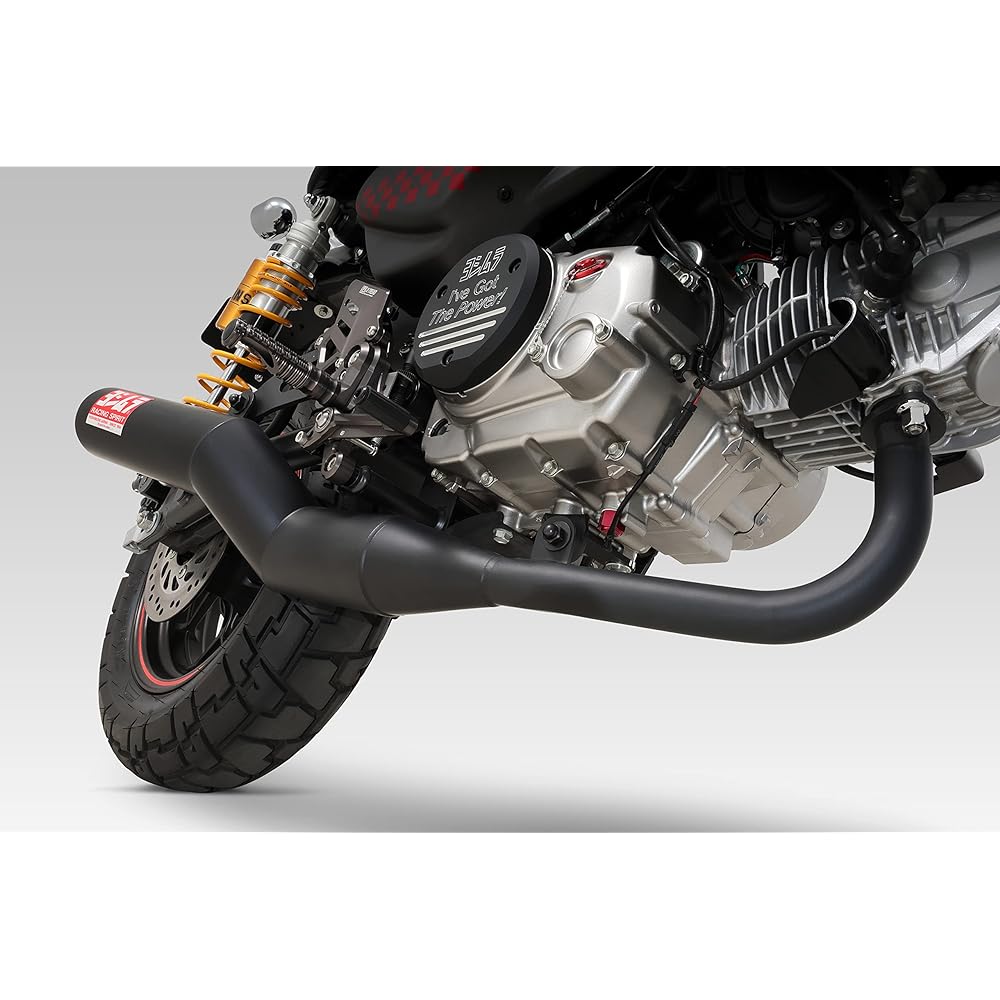 YOSHIMURA Full Exhaust Monkey 125(21) Straight 762 Cyclone Government Certified Machine Bent Black Paint YOSHIMURA 110A-44F-6660