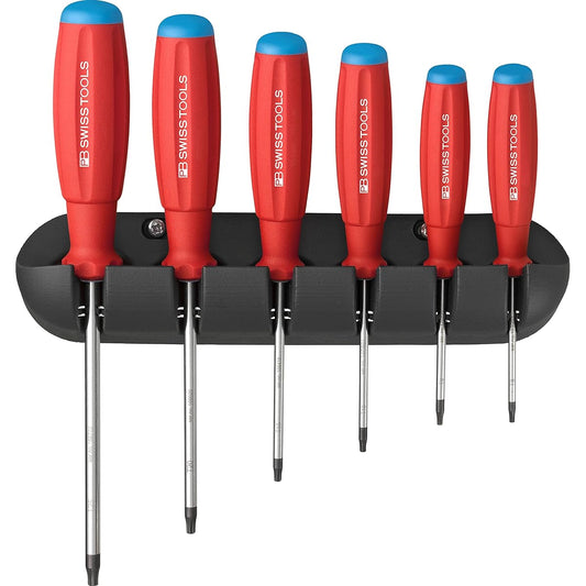 PB SWISS TOOLS 6 Piece Swiss Grip Hex Lobe Driver Set with Holder Paper Box 8440.CBB