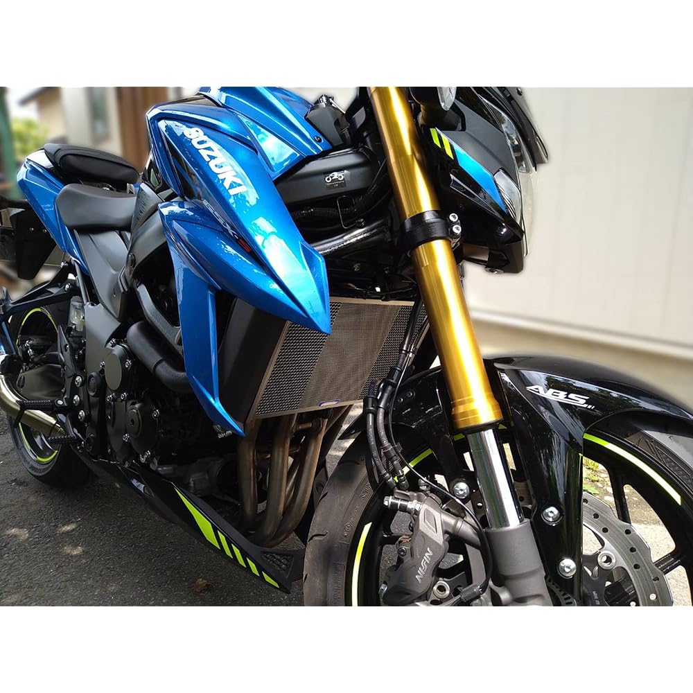 ETCHING FACTORY Core Guard Radiator Core Guard Emblem: Blue Stainless Silver GSR750/GSX-S750 17- RGS-GSR750-00