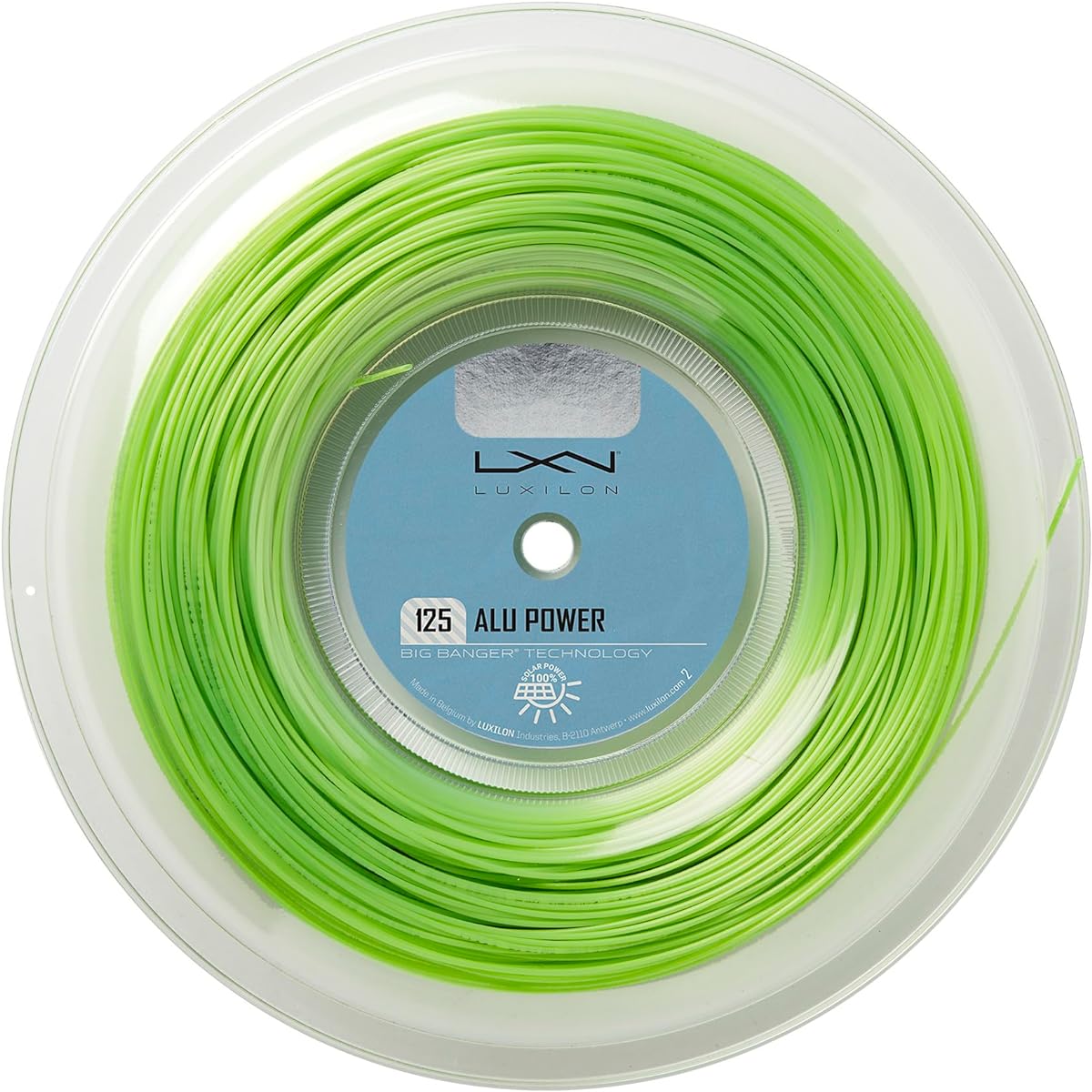 LUXILON Tennis String Gut ALU POWER 125 LIMEGREEN 200m Reel Lime Green WR8301201125