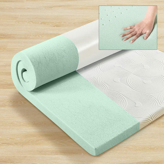 ZINUS Memory Foam Mattress Semi-double Thickness 5cm Green Tea Ingredients Antibacterial Odor Resistant Body Pressure Dispersion Memory Foam Soft Futon Mattress Pad Naturally Derived Ingredients Turning Support | Compressed Packaging Bed ZINUS | Genuine