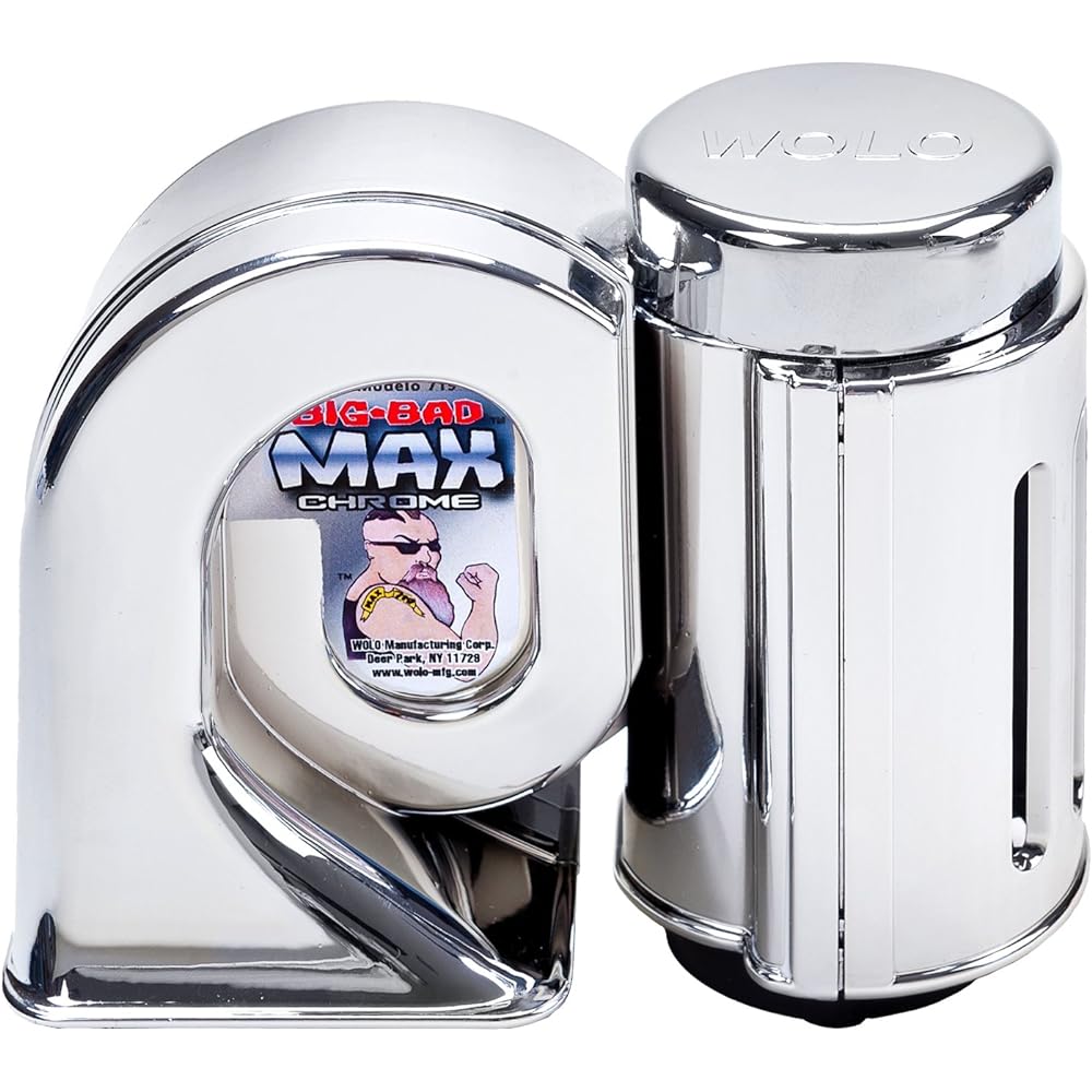 Wolo (719) Big Bud Max Chrome Air Horn - 12 Volt