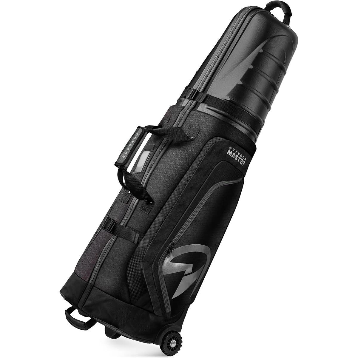 Golf bag cover [with casters/hard shell protection] Compatible with up to 9.5 inches / 48 inches OUTDOORMASTER Sturdy, lightweight golf travel cover, caddy bag, golf bag cover, lightweight, wheeled, foldable, compact, protects from rain and snow