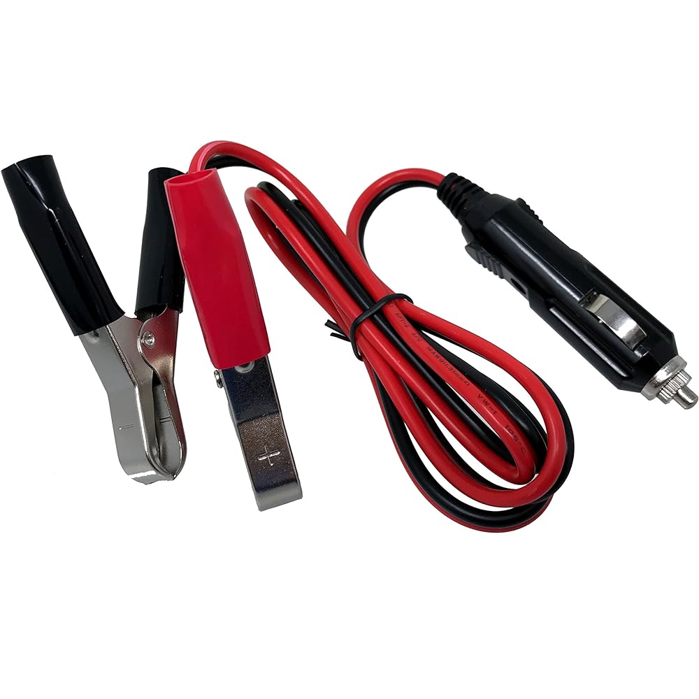 TETRA-TEKNICA MOTOBASICS Series ACM-01 12V Cigar Writer Ma Plug Battery Clamp 3 feet 16AWG Copper wire 10A Built-in fuse