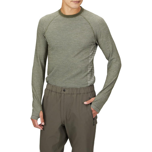 [Millet] Fleece Waffle Wool Crew WAFFLE WOOL CRW M Men's