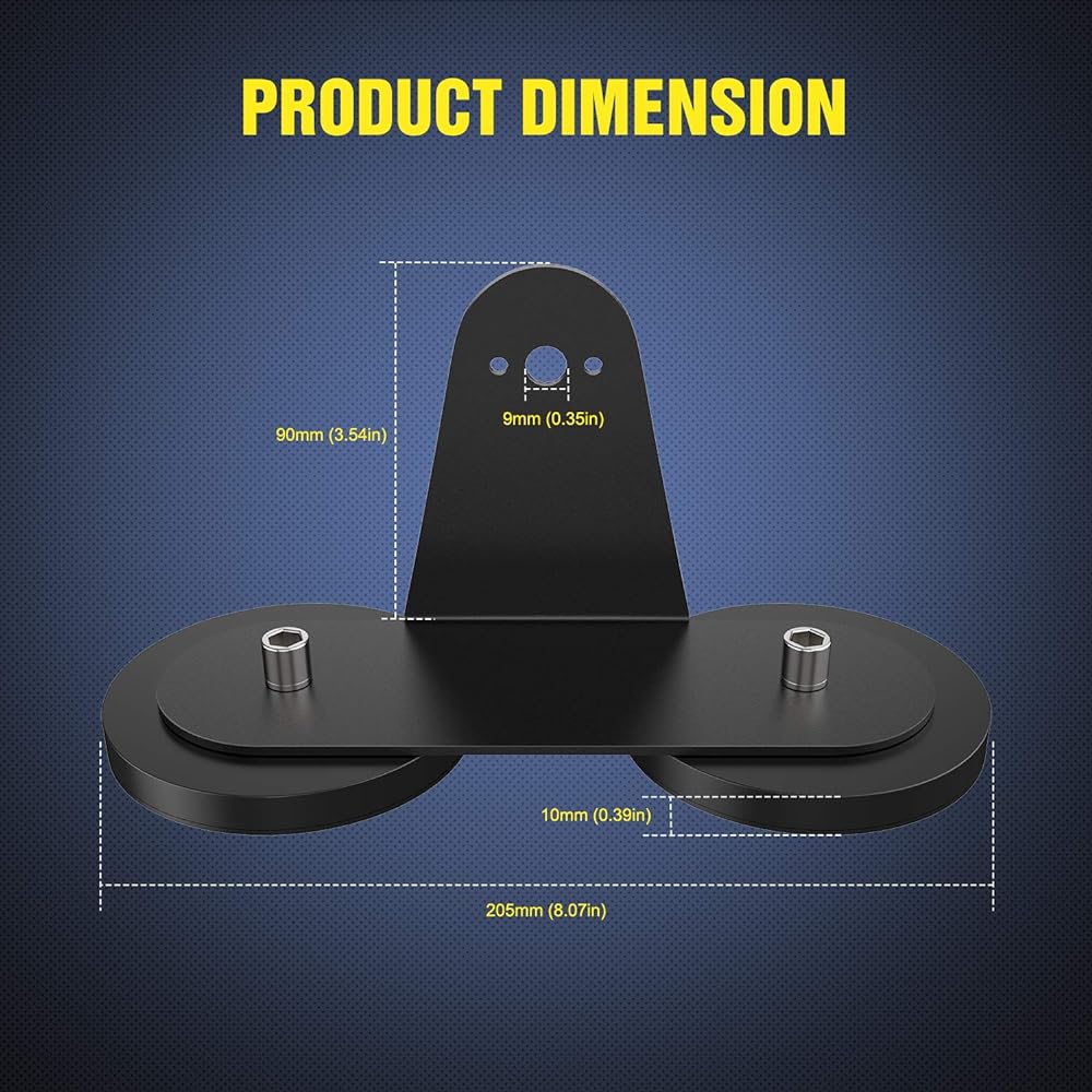 NILIGHT 2 Magnetic Base LED Light Bar Mount Bracket Strong Fucker Holder Straight Curve Side Mount LED Bar Food Roof for LED Bar