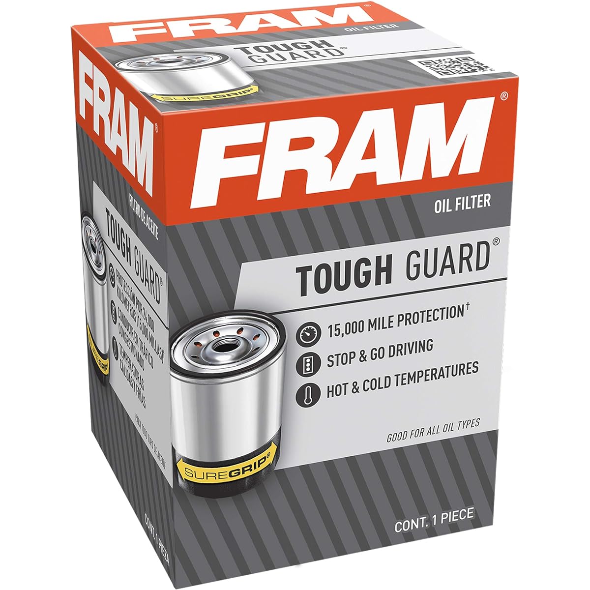 (Tough Guard) - FRAM TG3682 Tough Guard Passenger Car Spin-on Oil Filter