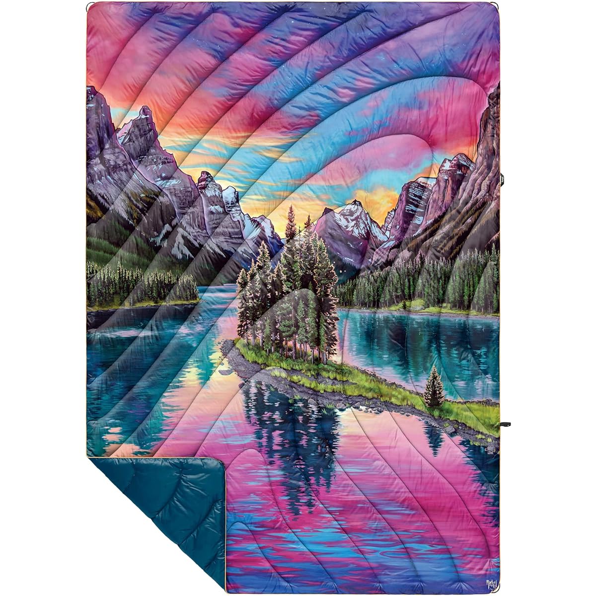 [Rampuru] Blanket ORIGINAL PUFFY Spirit Island-Rachel [Flat]: 133 x 191 cm [Pack]: 18 x 41 cm