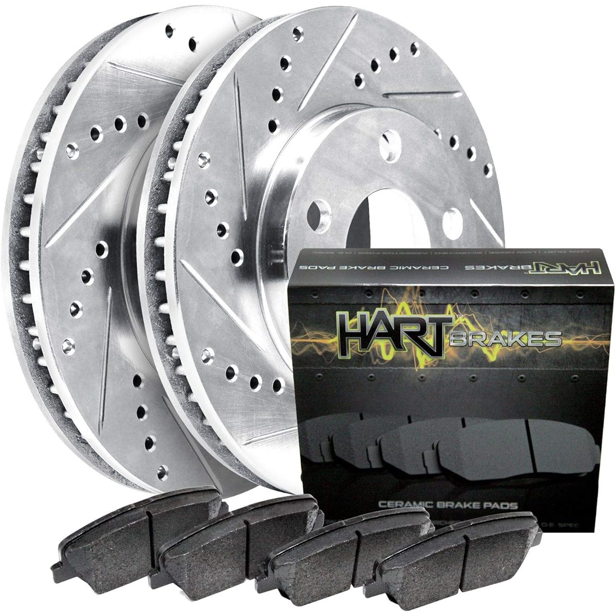 HART BRAKES Front brake and rotor kit | Front brake pad | Brake rotor and pads | Ceramic brake pads and rotors | 1985-1992 Conform to Toyota Pickup trucks