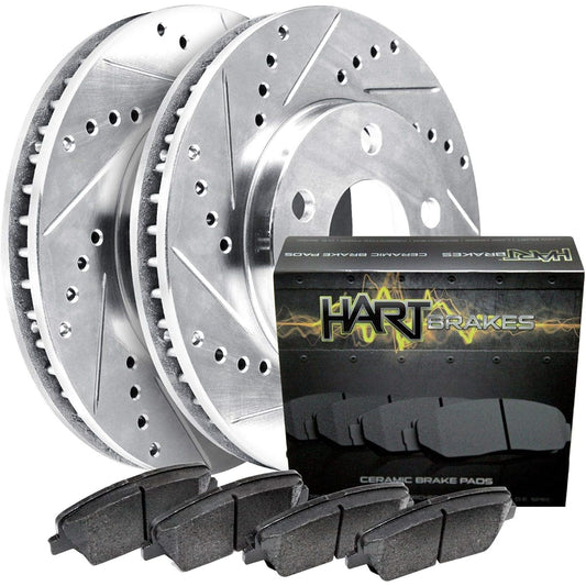 HART BRAKES Front brake and rotor kit | Front brake pad | Brake rotor and pads | Ceramic brake pads and rotors | 1985-1992 Conform to Toyota Pickup trucks