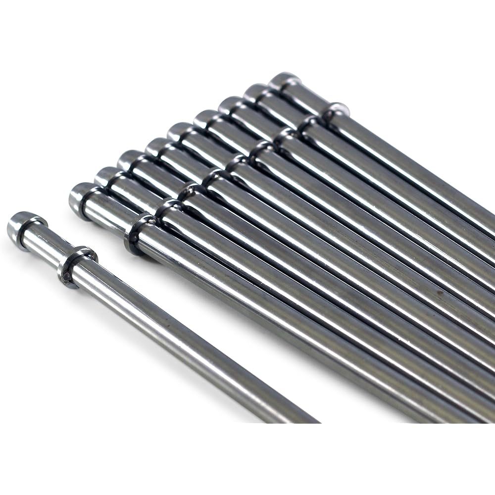 YONAKA Polish Steel Steel Universal Performance Exhaust Hanger Rod (3/8 inch x 9.5 inches) 10 packs
