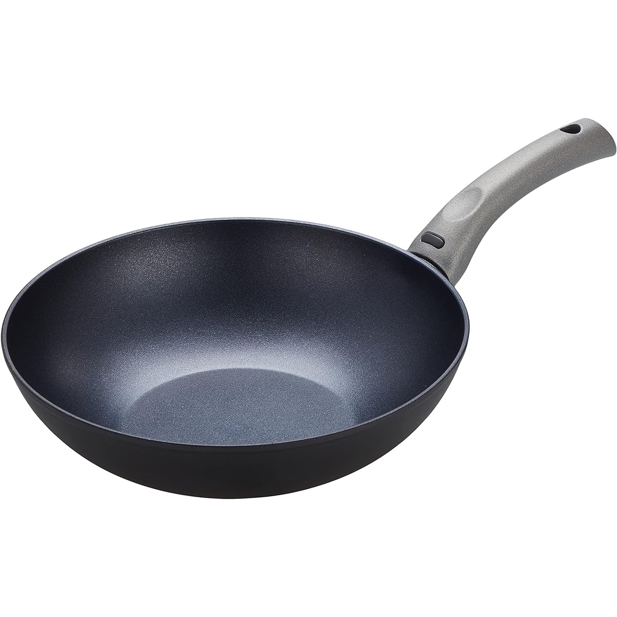 Meyer Stir-Fry Pot 28cm Aluminum IH Compatible Fluorine Resin Processed Made in Italy "TVS mito induction" [Domestic Genuine Product] TVM-IN28 Gray