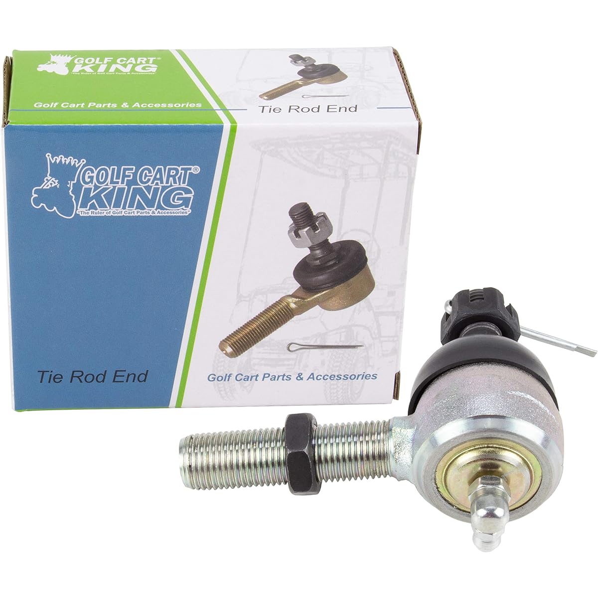 EZGO Tie Rod End (left knob) 1965-2000 EZGO GAS & ELECTRIC Marathon Medalist & Txt Golf Cart