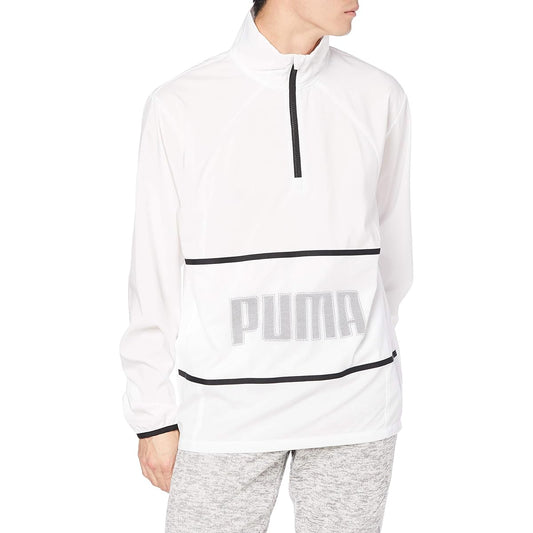 [PUMA] Windbreaker Jacket Graphic Woven Half Zip Jacket Men's