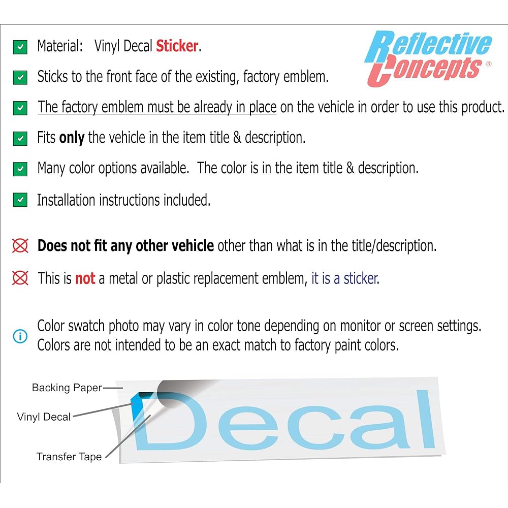 Durango Emblem Overlay Decal DODGE Lift Gate Overlay Decal [14-18 Durango] Red Durango-G3: DODGE-TB: NRD