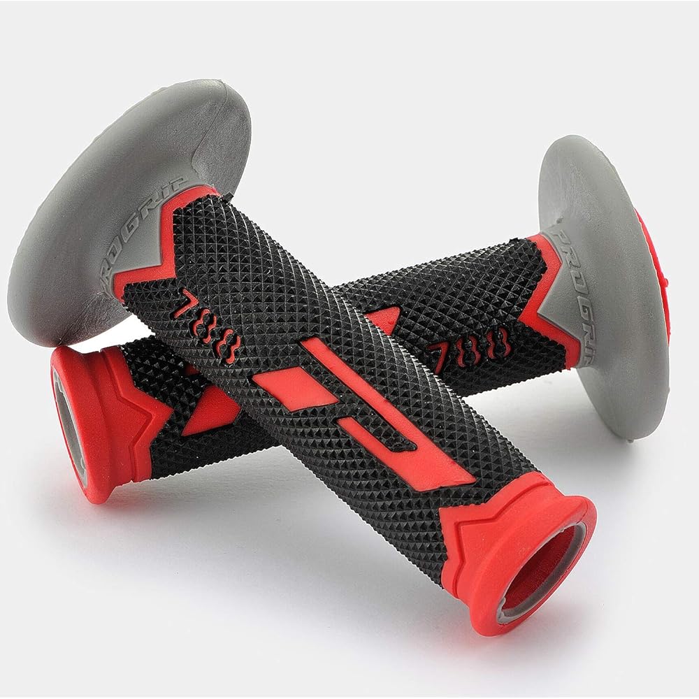 Daytona PROGRIP Motorcycle Handle Grip #788 Earthquake Resistant GEL 115mm End Penetration Type Red 98113