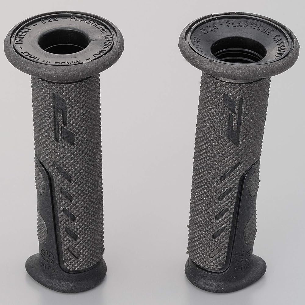 Daytona PROGRIP Handle Grip #725 Earthquake Resistant GEL 120mm End Non-Penetrating Type Black/Black 98085