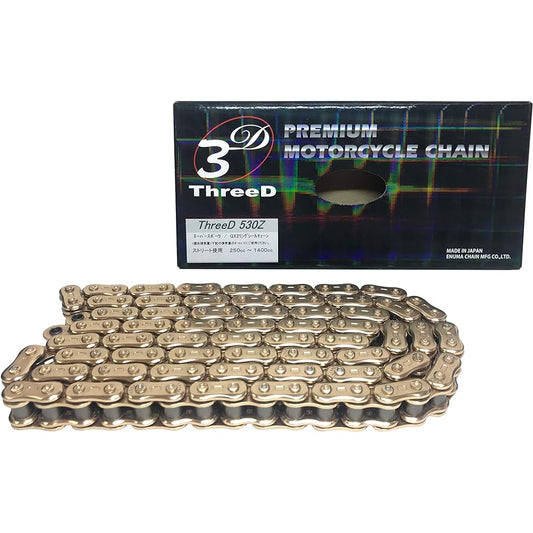 Three Cat (ThreeD) QX2 Ring Chain 530Z Gold 120l [kasimezyointo]
