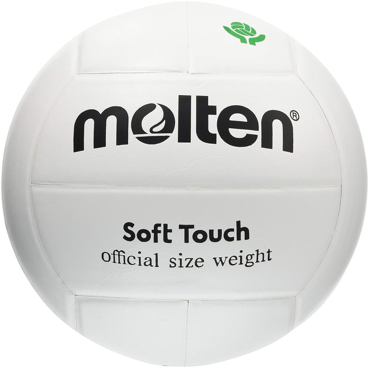 molten Volleyball Soft Touch No. 4 Ball Natural Leather White MTV4MP