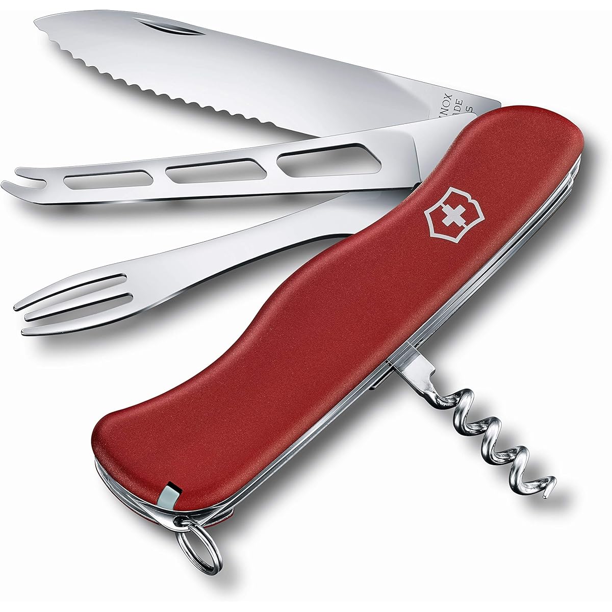 VICTORINOX Cheese Master Swiss Army Knife Multifunctional Knife Cheese Knife Fondue Fork Large Blade Swiss made multi-tool with 8 functions [Domestic genuine product] 0.8313.W
