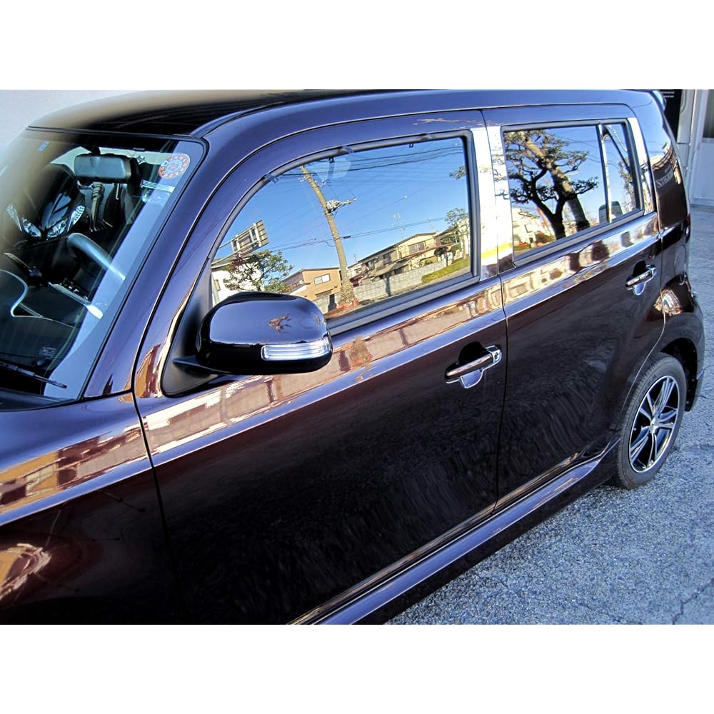 BRIGHTZ bB QNC 20 Series Super Mirror Stainless Plated Pillar Panel No Visor 8PC [PIL-SIL-007] 4552