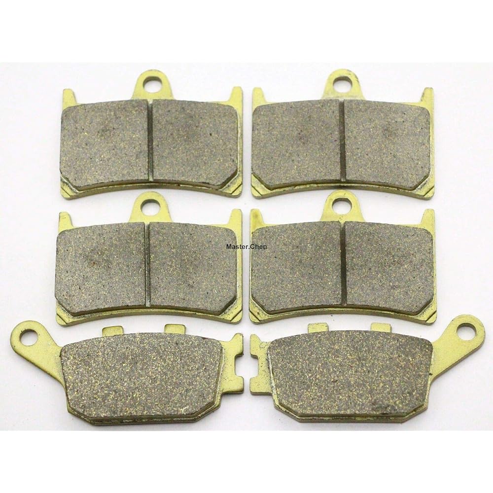 Master Chen Front Rear Brake Pad Brake Pad Yamaha YZF R1 2004-2006 - YZF R6 600 2008-2016 - YZF R6S 2006-2009 FA252F FA174R MC0122