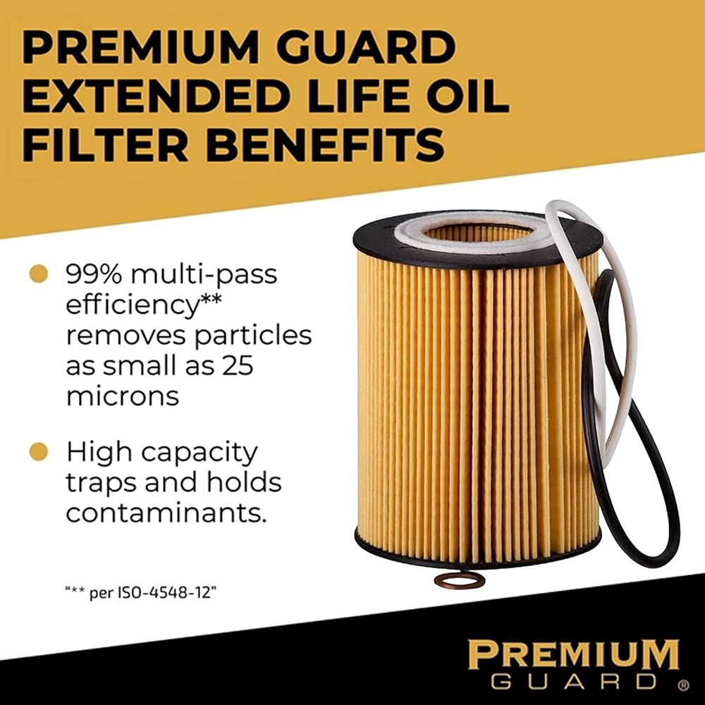Premium Guard Oil Filter Life PG99064EX | 2015-20 Mercedes-Benz C300 2016-20 GLC300 2014-20 CLA250 2017-19 INFINITI QX30 2019-20 FREIGHTLINER SPRINTER 2500