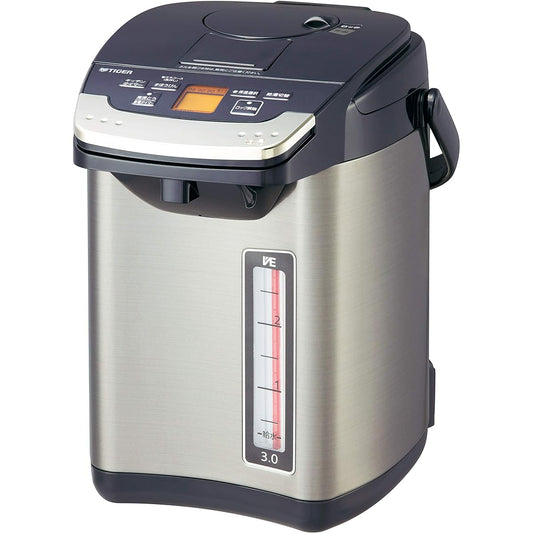 Tiger Thermos (TIGER) Electric Pot 3L Vermilion Steam-less Energy Saving VE Heat Retention Tokuko-san PIG-S300-K Black