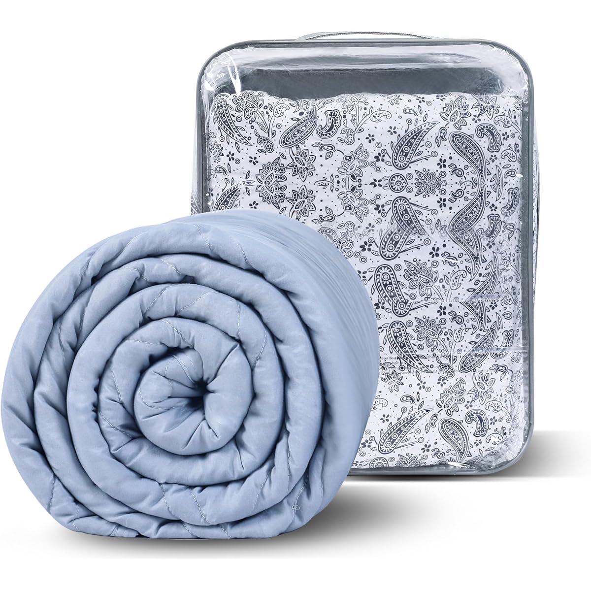 Winthome Weighted Blanket, Weighted Blanket with Cover, Breathable, Antibacterial, Odor Resistant, Dust Mite Resistant, Gravity, TV Topic, Popular, Heavy Futon, Single, Moderate Weight, Insomnia Prevention, Stress Relief, Deep Sleep, Can Be Used All Year