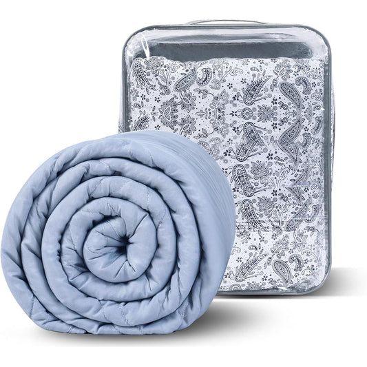 Winthome Weighted Blanket, Weighted Blanket with Cover, Breathable, Antibacterial, Odor Resistant, Dust Mite Resistant, Gravity, TV Topic, Popular, Heavy Futon, Single, Moderate Weight, Insomnia Prevention, Stress Relief, Deep Sleep, Can Be Used All Year