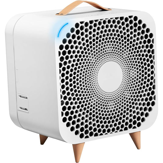 Blue Air Fan with Air Purification Function Pure Fan Auto Pollen New Life Ventilation Pet 28 Tatami Virus Bacteria Mold Mite PM2.5 House Dust Portable Stylish Simple Auto Mode Easy Care 108005 White