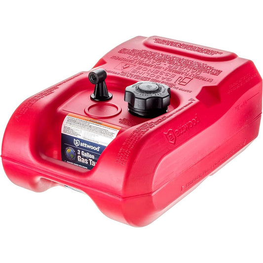 Attwood 8803LP2 3 Gallon EPA & CARB Certified Fuel Tank