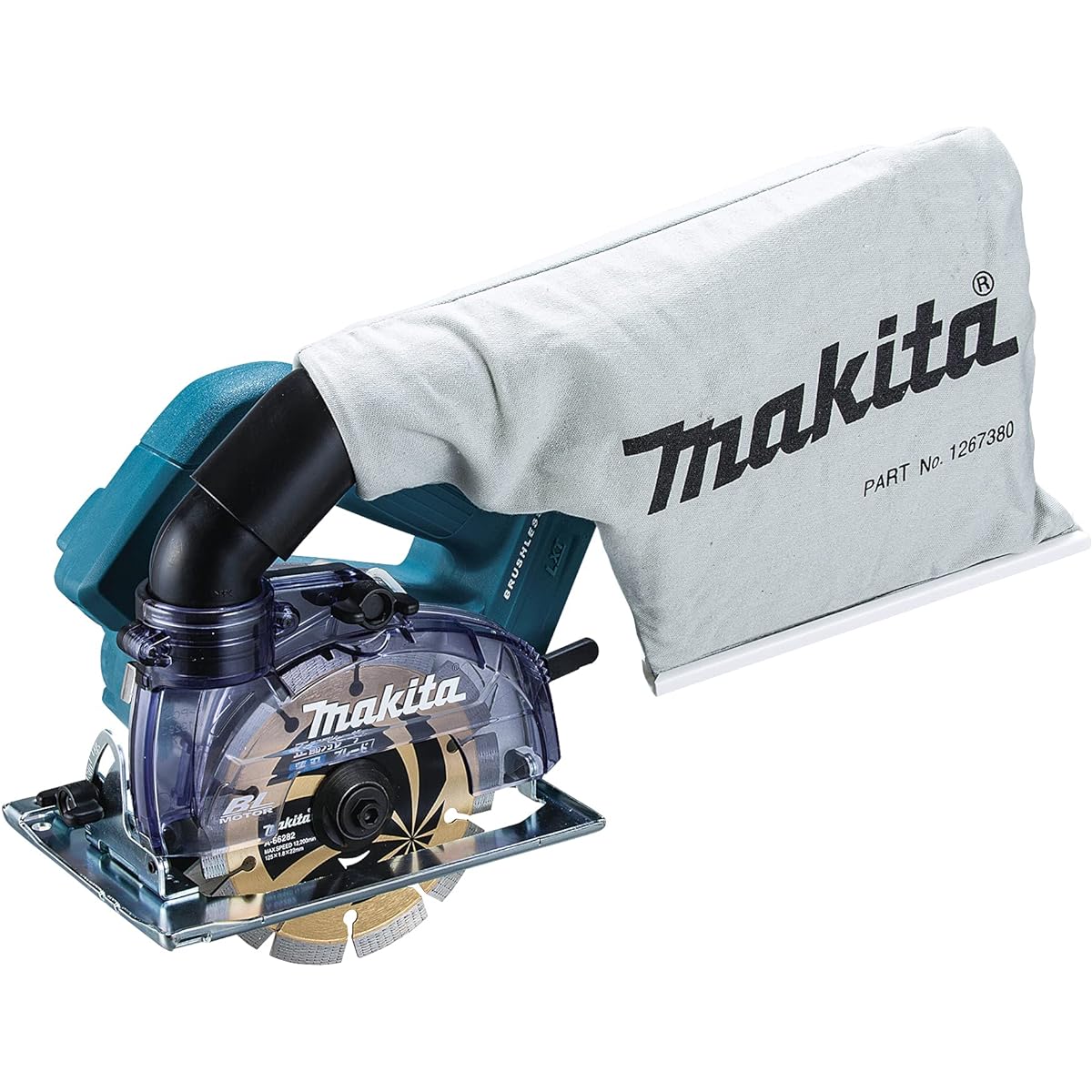 Makita 125mm rechargeable dust cutter 18V battery/charger/case sold separately CC500DZ