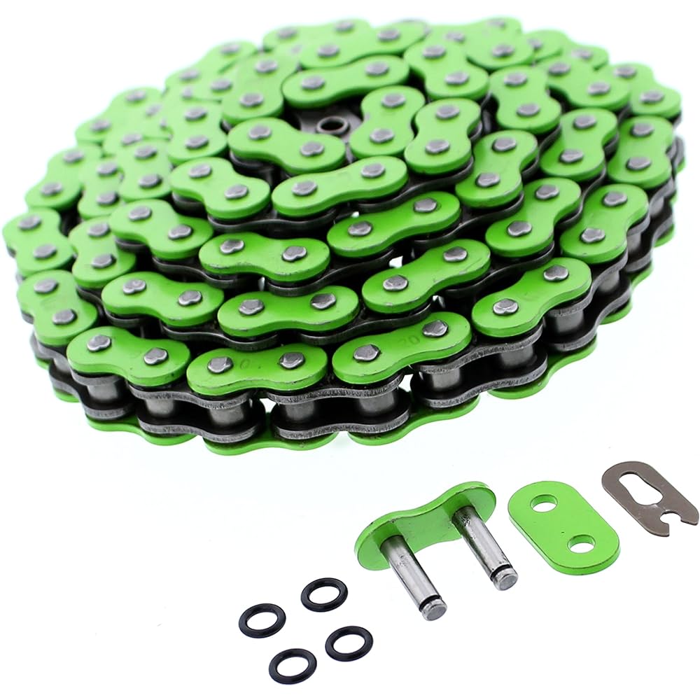 04-06 Kawasaki KFX400 KFX 400 Race Driving Green O-Ring Chain ATV 4 wheels 96L