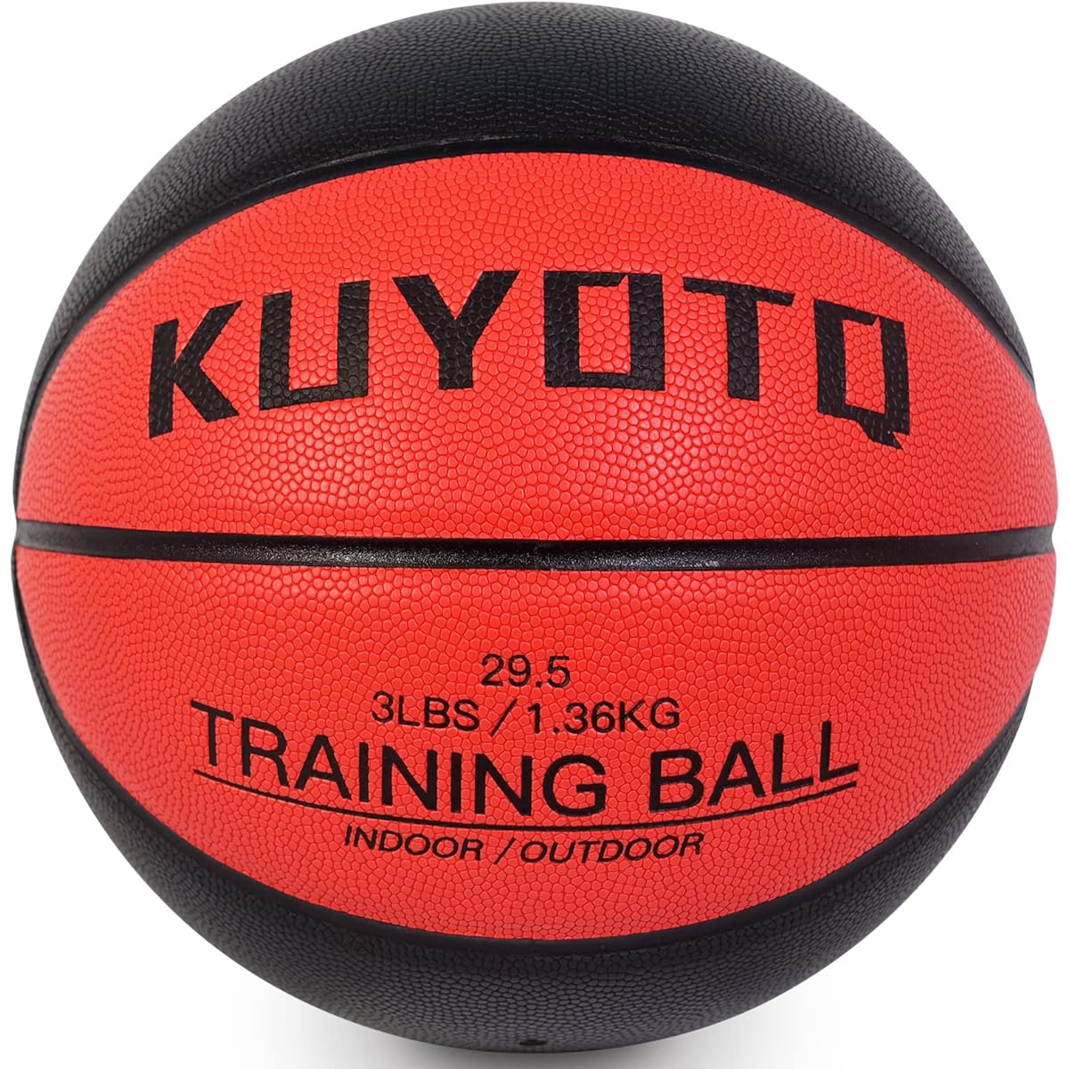Heavy Weight Basketball No. 7 1.3KG Basketball Practice Equipment Outdoor Indoor Basketball Training Use withstands strong impact and friction Flexible Artificial Leather Adults Junior High School Students High School Students KUYOTQ