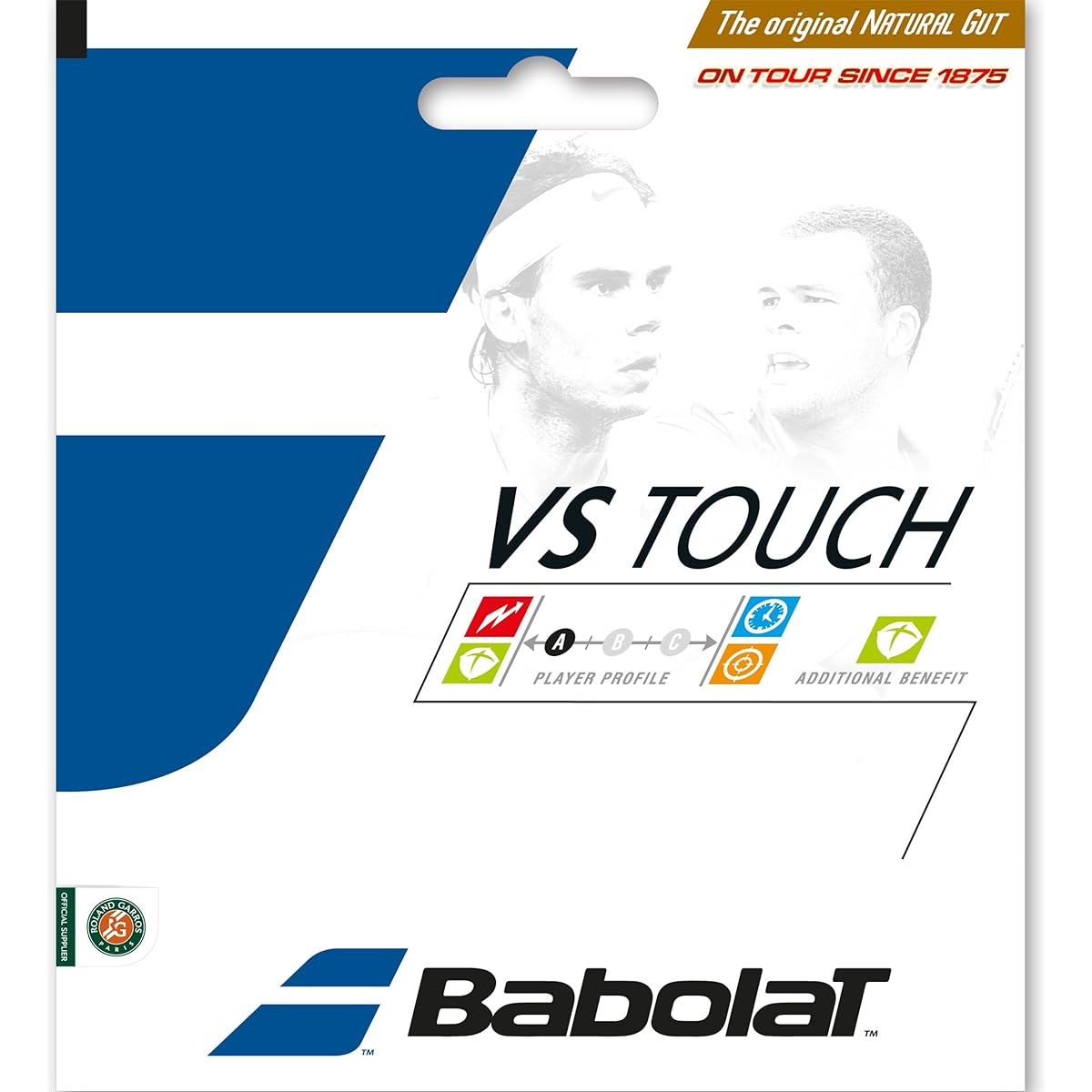 BabolaT "VS Touch 130/135 BA201025" Rigid Tennis String [Post-mail compatible]