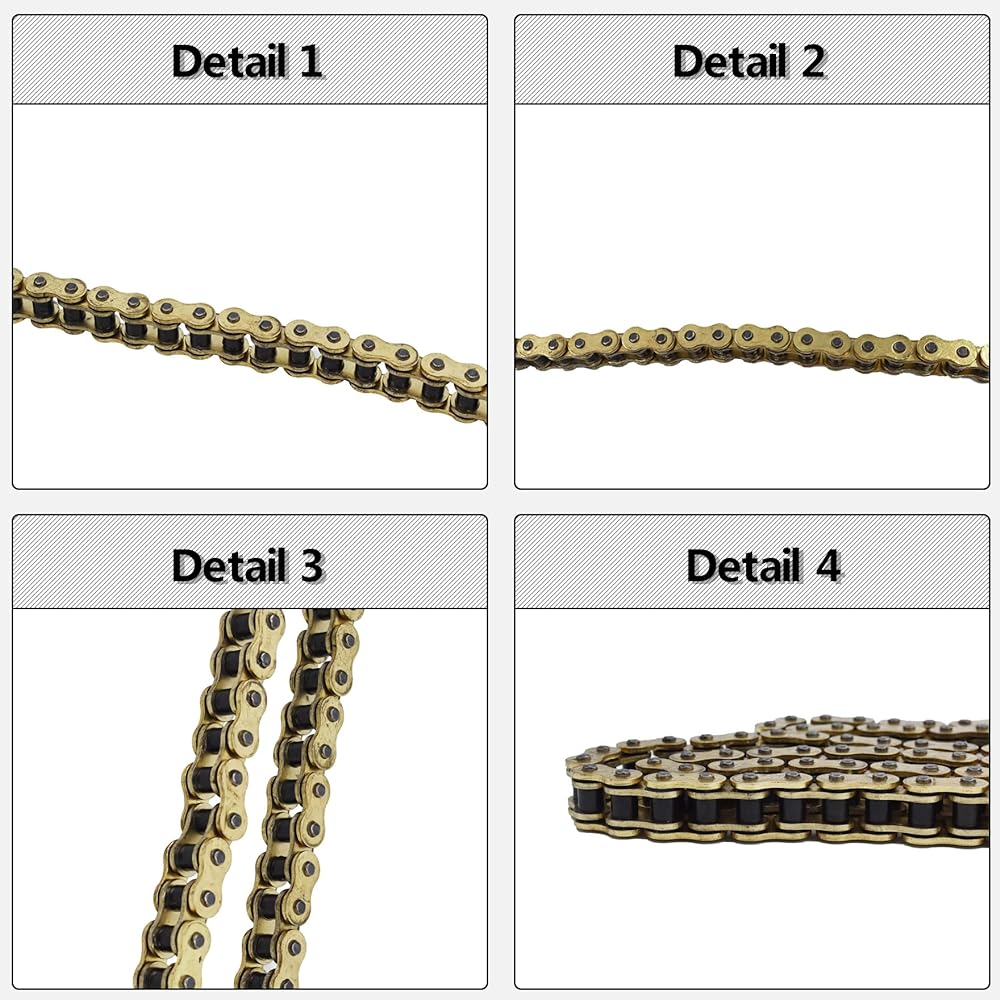 Waltyotur 530x150 O Ring Drive Chain Gold 9500 Pound Pound Pitch 150 Link