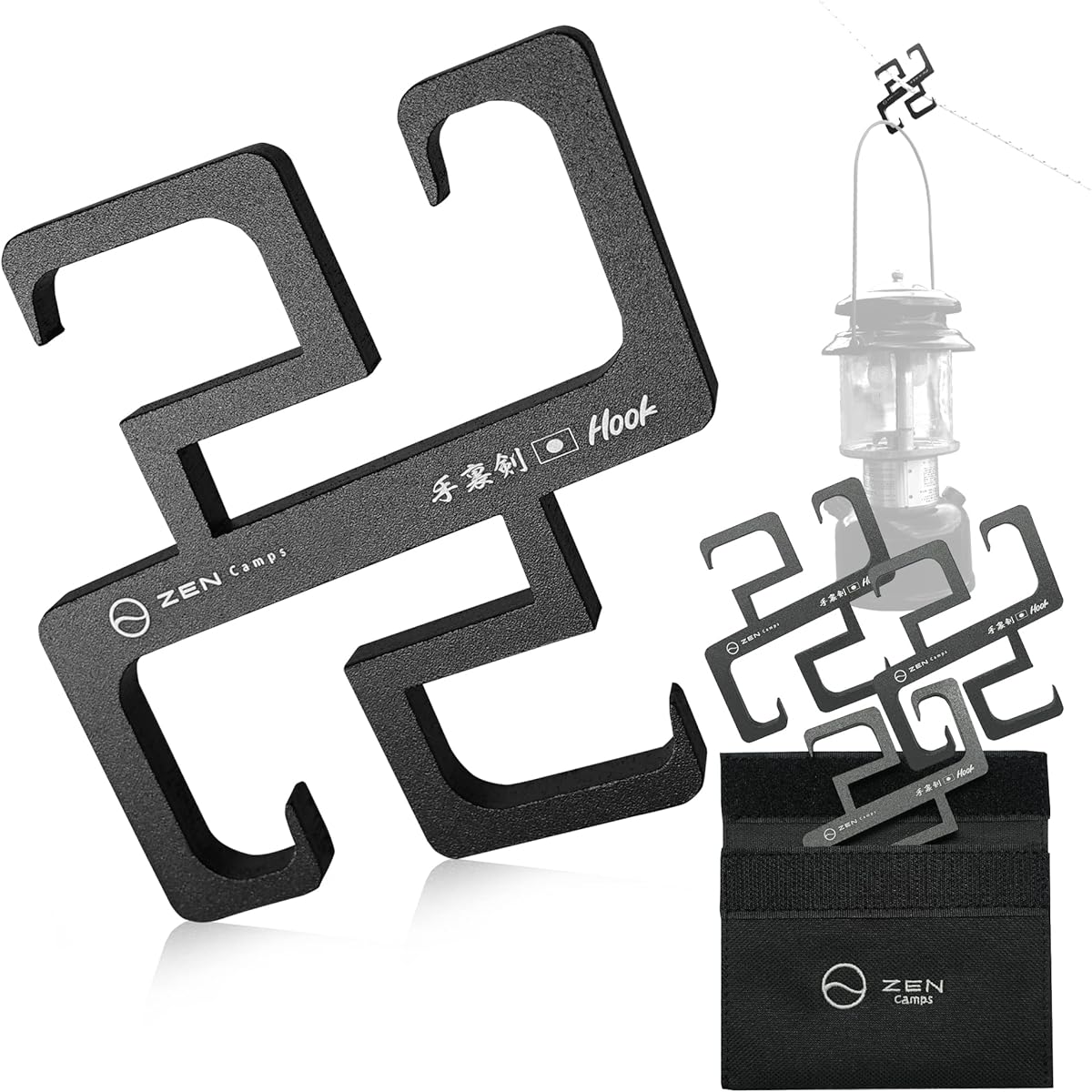ZEN Camps Shuriken Hook Rope Hook Rope Hanger Hanging Hook S-Hook Camping Tent Tarp Camping Outdoor