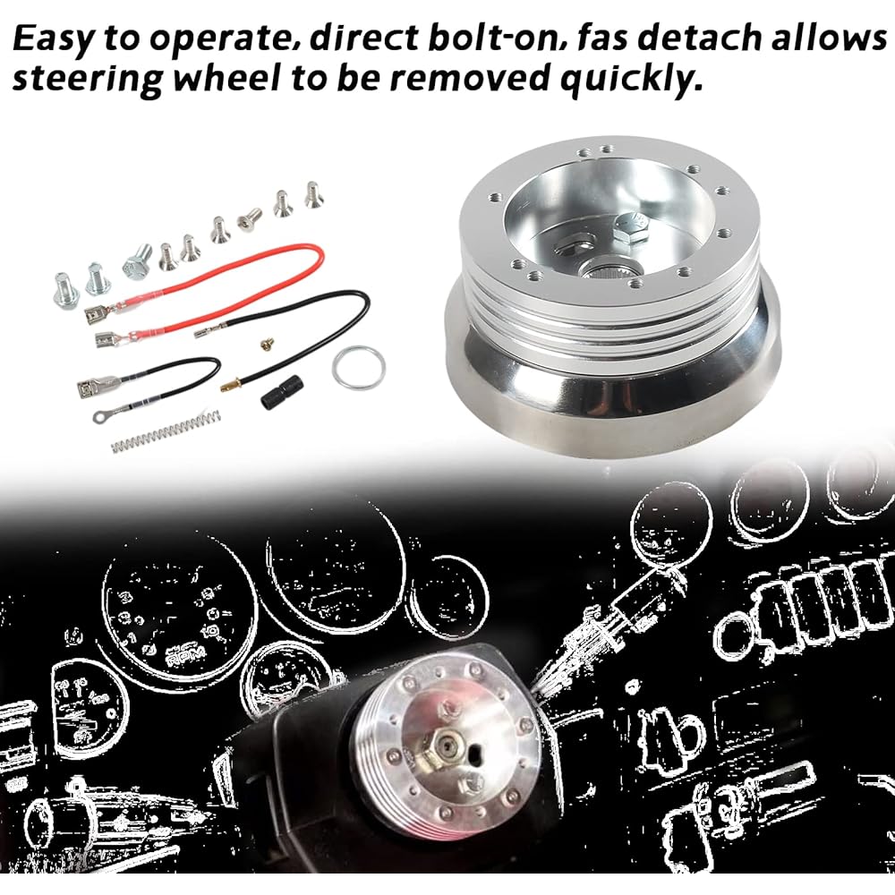 GSTP 5 & 6 Hole Billet Steering Wheel Hub Adapter GM CHEVROLET model