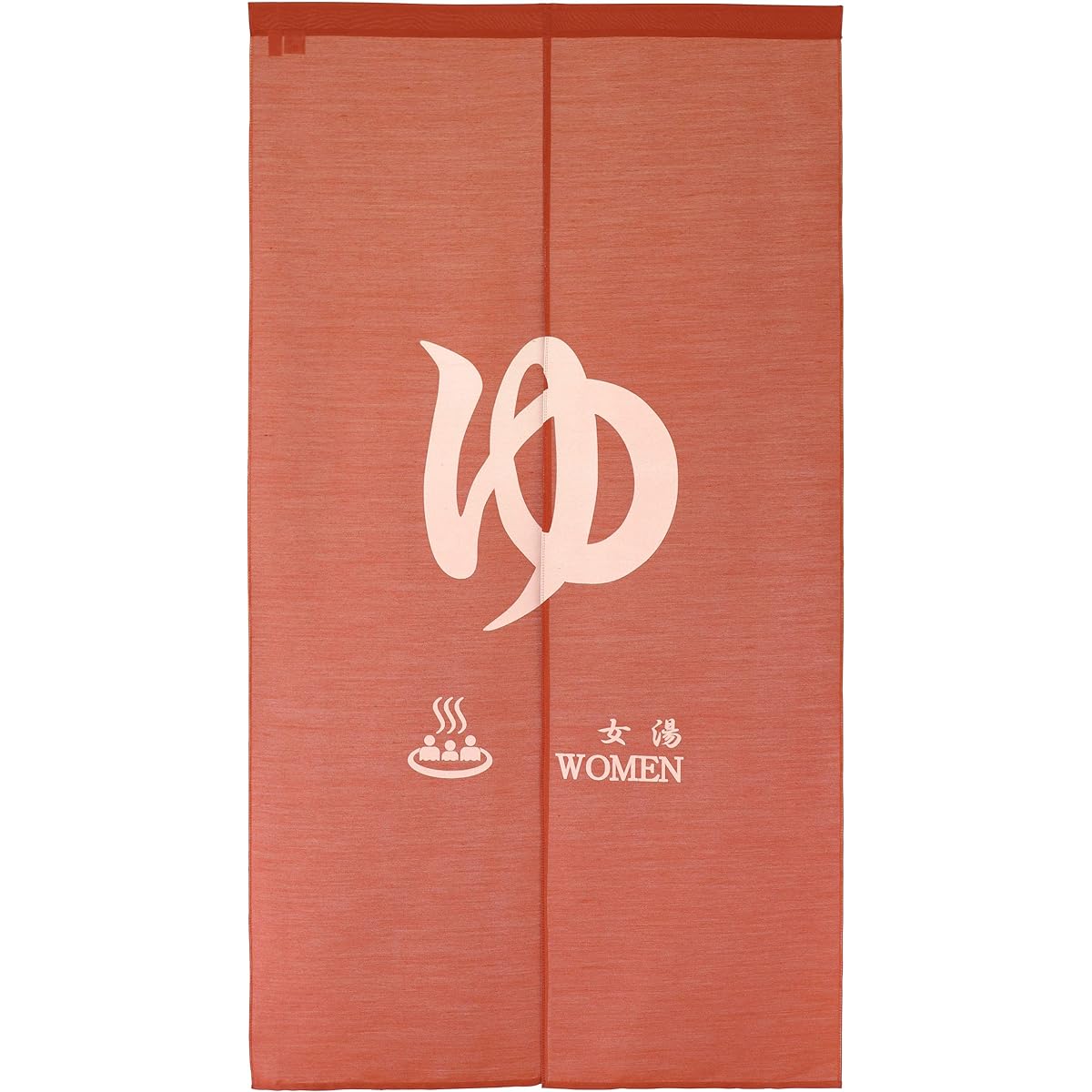 Sunny day fabric curtain red approx. 85cm x 150cm flame retardant hot water curtain women's bath flame retardant label sewn on
