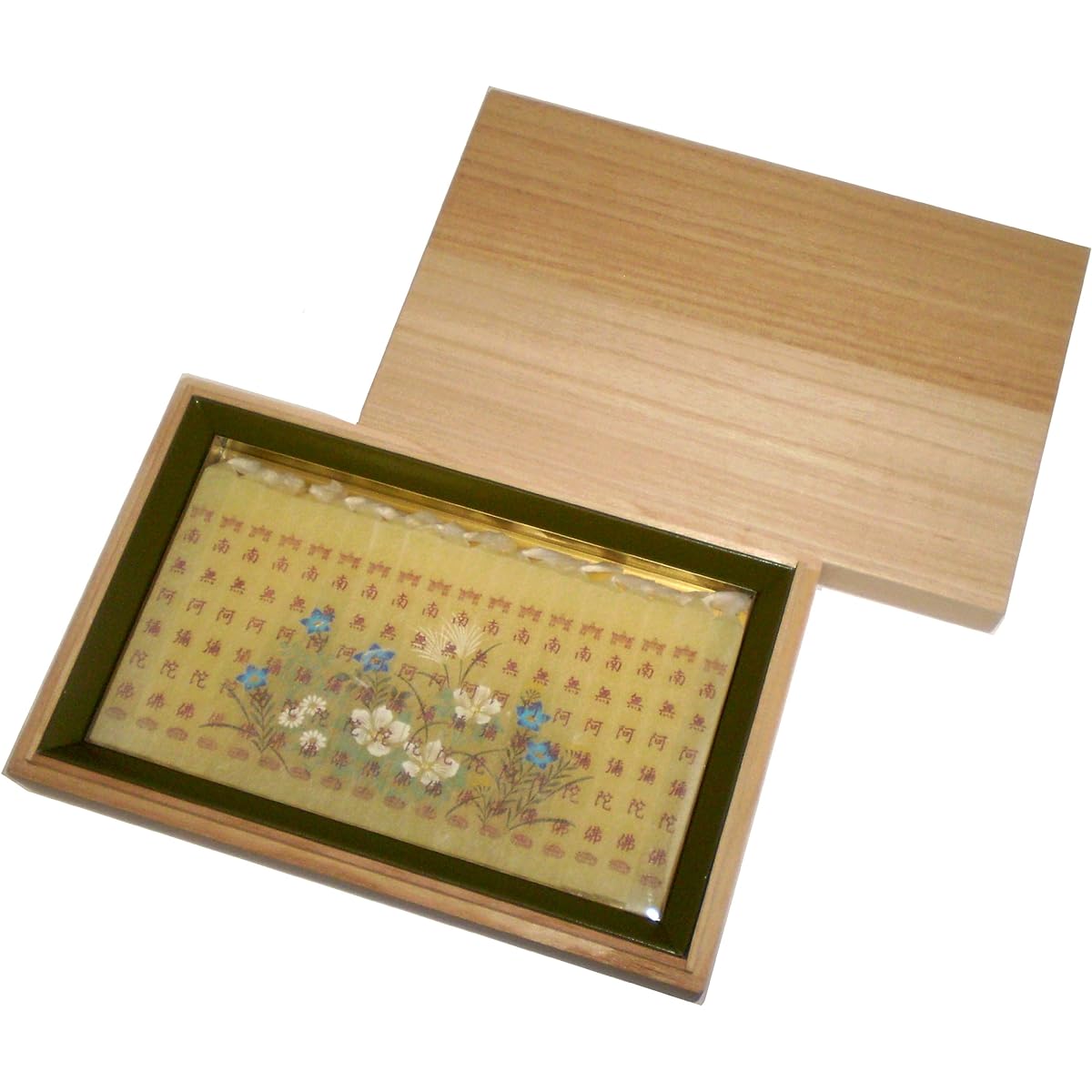 Torii candles, beeswax evening reflection, picture Buddha, 18 pieces, paulownia box #100761