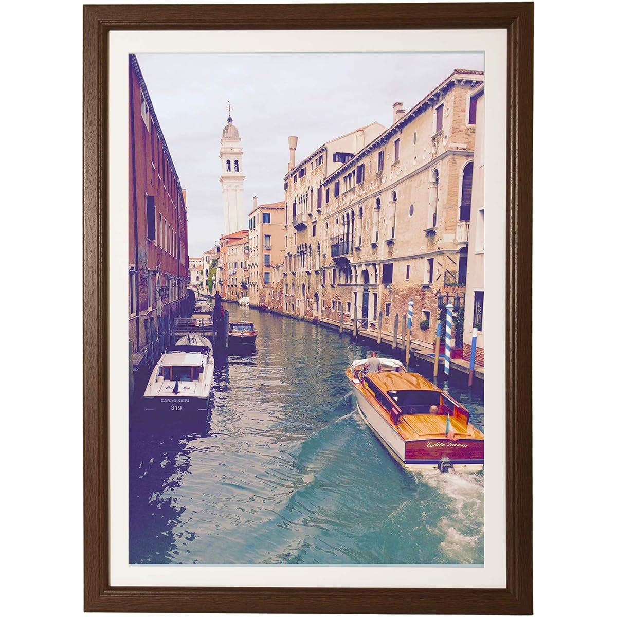 KING Wooden Poster Frame A2 Gran Brown (with Matte) Non-Reflective & Glossy 821720