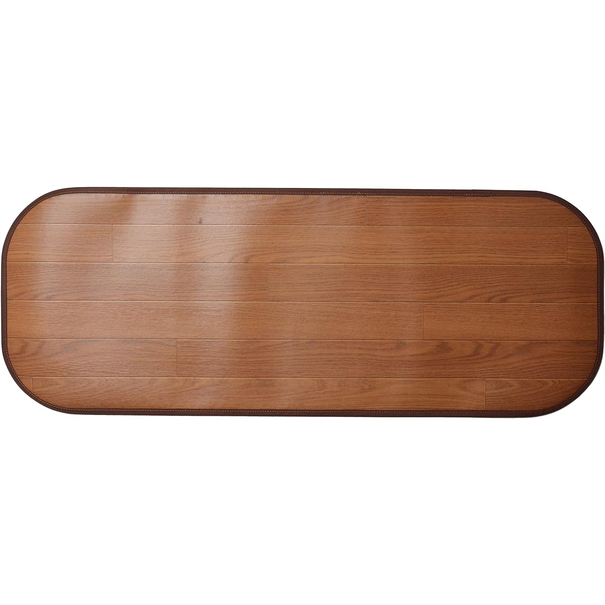 Hagiwara Kitchen Mat, Brown, Approx. 90x240cm, Wood Grain, Water Repellent, Deodorant, Antibacterial, Comes with Anti-Slip Sheet "Niocrine" 350114623