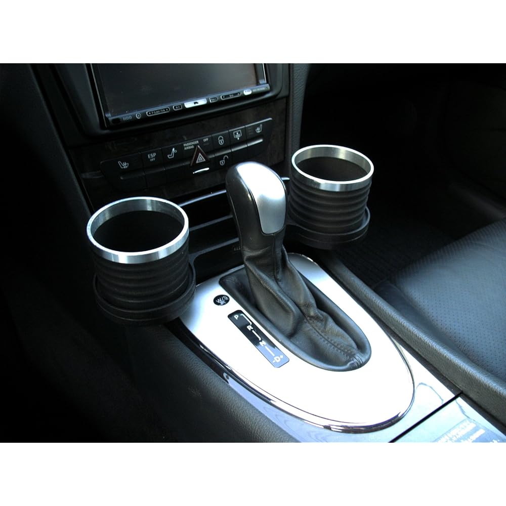 ALCABO Drink & Pocket Holder Black/Ring Cup (AL-M302BS) Mercedes-Benz E Class (W211/S211)/CLS Class (C219) Right/Left Hand Drive
