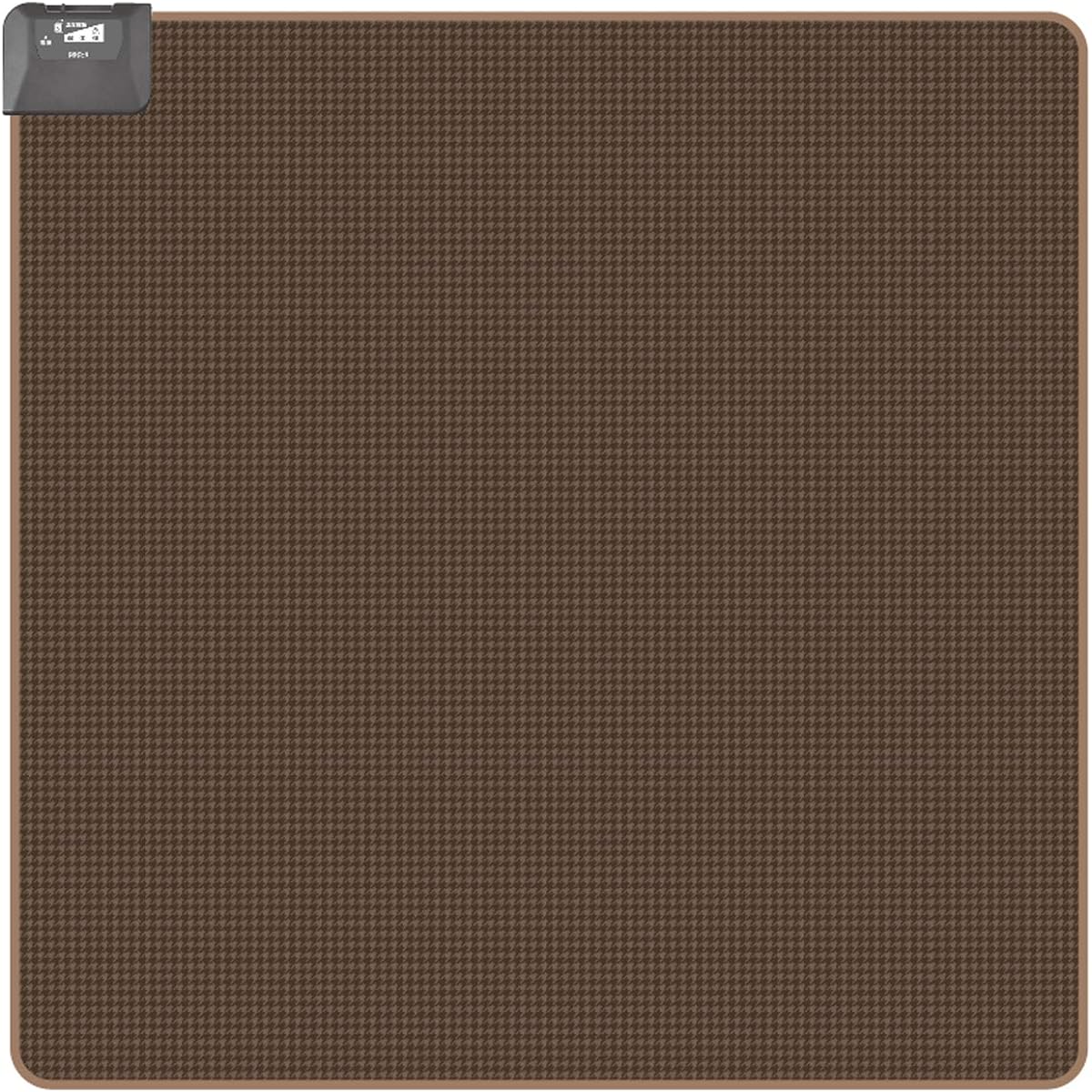 KODEN VWC111-LBH Hot Carpet, Integrated Type, 1 Tatami Square, Brown, Plaid Pattern, No Cover Required, Dani Clean, Slide Temperature Adjustment, 125 x 125 cm