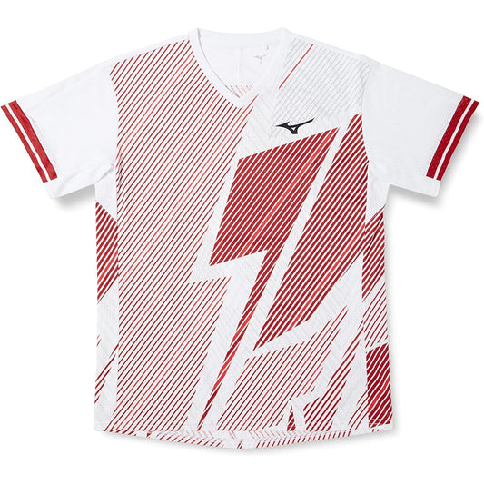 [Mizuno] Badminton Wear Dry Aeroflow Game Shirt Keep Light Highly Ventilated Dynamotion Fit 72MA2000
