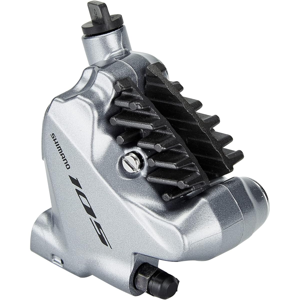 SHIMANO BR-R7070 Rear Resin Pad (L02A) with Fin Flat Mount Hydraulic No Mount Bracket Hydraulic Brake for Disc IBRR7070RDRFS Silver